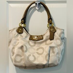 Coach Ashley Signature Ashley “Op Art” Tote/Satchel